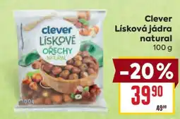 Billa Clever Lísková jádra natural 100 g nabídka