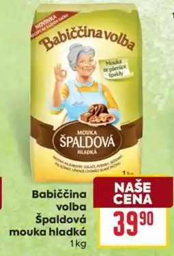 Billa Babiččina volba Špaldová mouka hladká nabídka