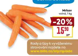 Billa Mrkev volná • 1 kg nabídka