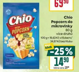 Billa Chio Popcorn do mikrovlnky nabídka