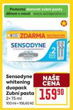 Billa Sensodyne whitening duopack zubní pasta nabídka