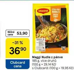 Tesco Maggi Nudle z pánve, 185 g, více druhů nabídka