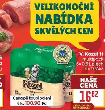 Billa V. Kozel 11 multipack 6x 0,51, plech nabídka