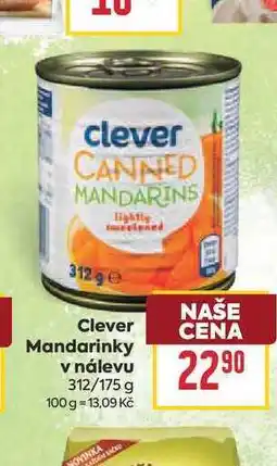 Billa Mandarinky v nálevu 312/175 g nabídka