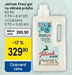 Tesco Jelínek Prací gel na dětské prádlo, 60 PD nabídka