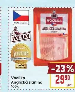 Billa Vocílka Anglická slanina nabídka