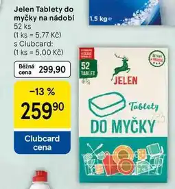 Tesco Jelen Tablety do myčky na nádobí, 52 ks nabídka