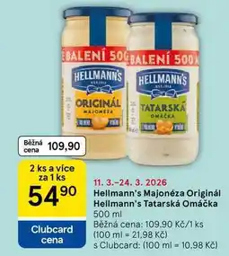 Tesco Hellmann's Tatarská Omáčka nabídka
