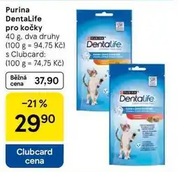 Tesco Purina DentaLife pro kočky, 40 g. dva druhy nabídka