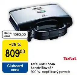 Tesco Tefal SM157236 Sendvičovač, 700 W. nepřilnavý povrch nabídka