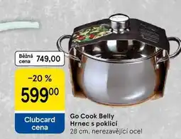 Tesco Go Cook Belly Hrnec s poklicí, 28 cm. nerezavějící ocel nabídka