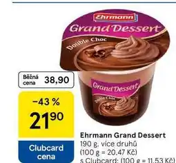 Tesco Ehrmann Grand Dessert Double Choc nabídka