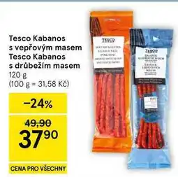 Tesco Tesco Kabanos s vepřovým masem nabídka