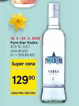Tesco Pure Star Vodka 37,5 % nabídka