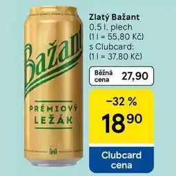 Tesco Zlatý Bažant, 0.5 l, plech nabídka