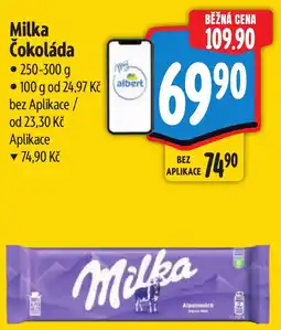Albert Milka Čokoláda nabídka