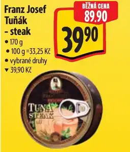 Albert Franz Josef Tuňák - steak nabídka