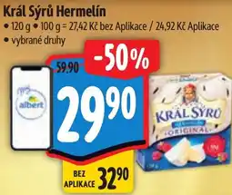 Albert Král Sýrů Hermelín nabídka