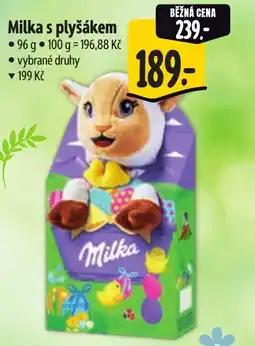 Albert Milka s plyšákem nabídka