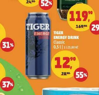 Penny Market Tiger energy drink nabídka