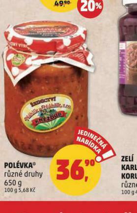 Penny Market Polévka nabídka