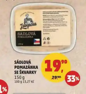 Penny Market Sádlová pomazánka se škvarky nabídka