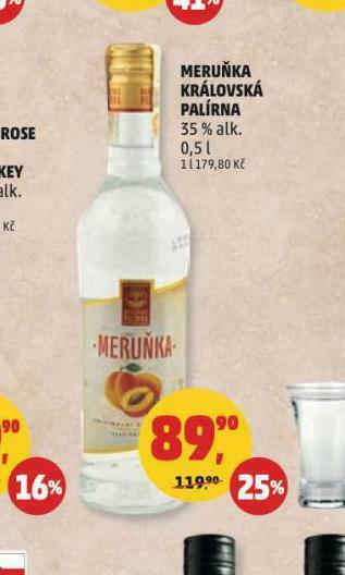 Meruňka královská palírna