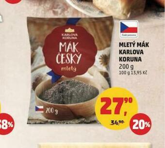 Penny Market Mletý mák karlova koruna nabídka