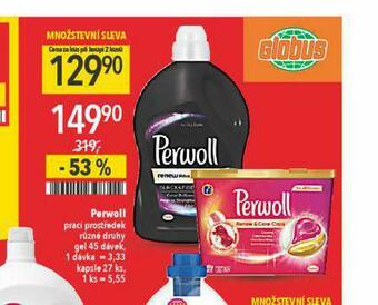 Globus Perwoll prací prostředek nabídka