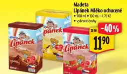 Albert Madeta Lipánek Mléko ochucené nabídka