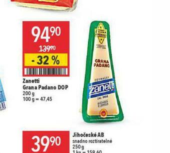 Globus Zanetti grana padano dop nabídka