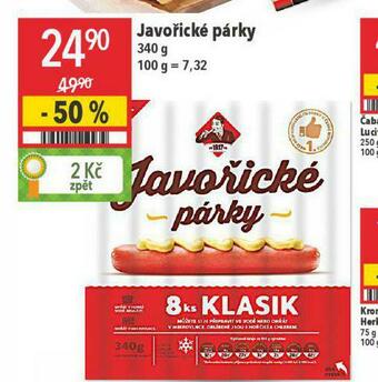 Globus Javořické párky nabídka