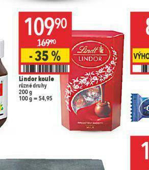 Globus Lindor koule nabídka