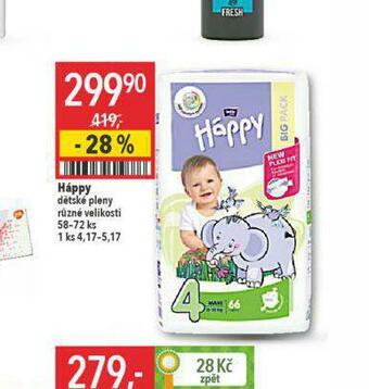 Globus Háppy dětské pleny nabídka