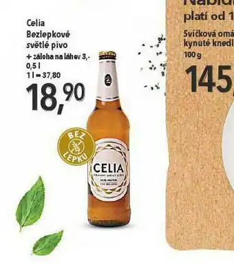 Globus Celia bezlepkové pivo nabídka