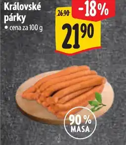 Albert Královské párky nabídka