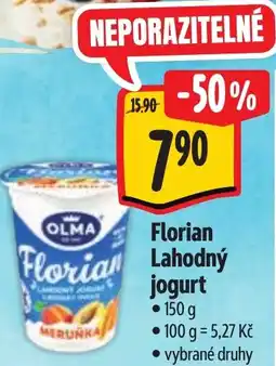 Albert Olma Florian Lahodný jogurt nabídka