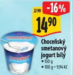 Albert Choceňský smetanový jogurt bílý nabídka