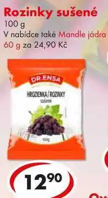 CBA Rozinky sušené nabídka