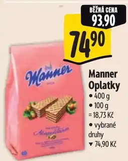 Albert Manner Oplatky nabídka