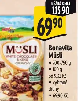 Albert Bonavita Müsli nabídka