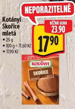 Albert Skořice Skořice mletá nabídka