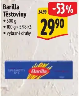 Albert Barilla Těstoviny nabídka