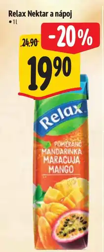 Albert Relax Nektar a nápoj nabídka