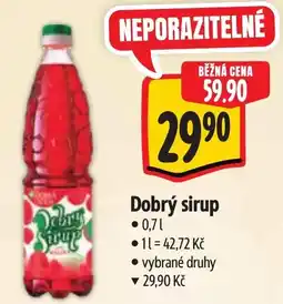 Albert Dobrý sirup nabídka