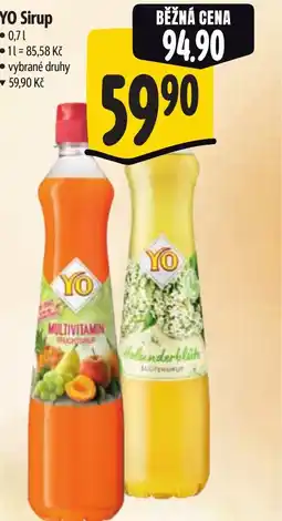 Albert YO Sirup nabídka