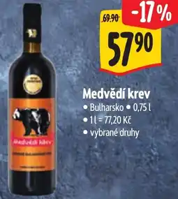 Albert Medvědí krev nabídka
