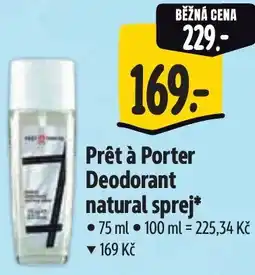 Albert Prêt à Porter Deodorant natural sprej nabídka