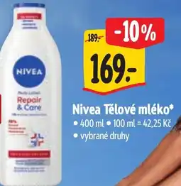 Albert Nivea Tělové mléko nabídka