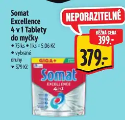 Albert Somat Excellence 4 v 1 Tablety do myčky nabídka